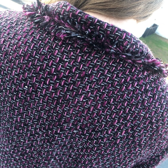 VINTAGE Textured Raw Hems Jacket Unique Style🦄 - Picture 8 of 9